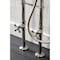 Kingston Brass Freestanding Clawfoot Tub Faucet Package with Supply Line, Polished Nickel CCK226K6 - alternate 3